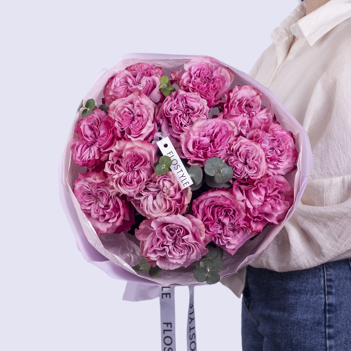 Букет из 15 роз Кантри Блюз